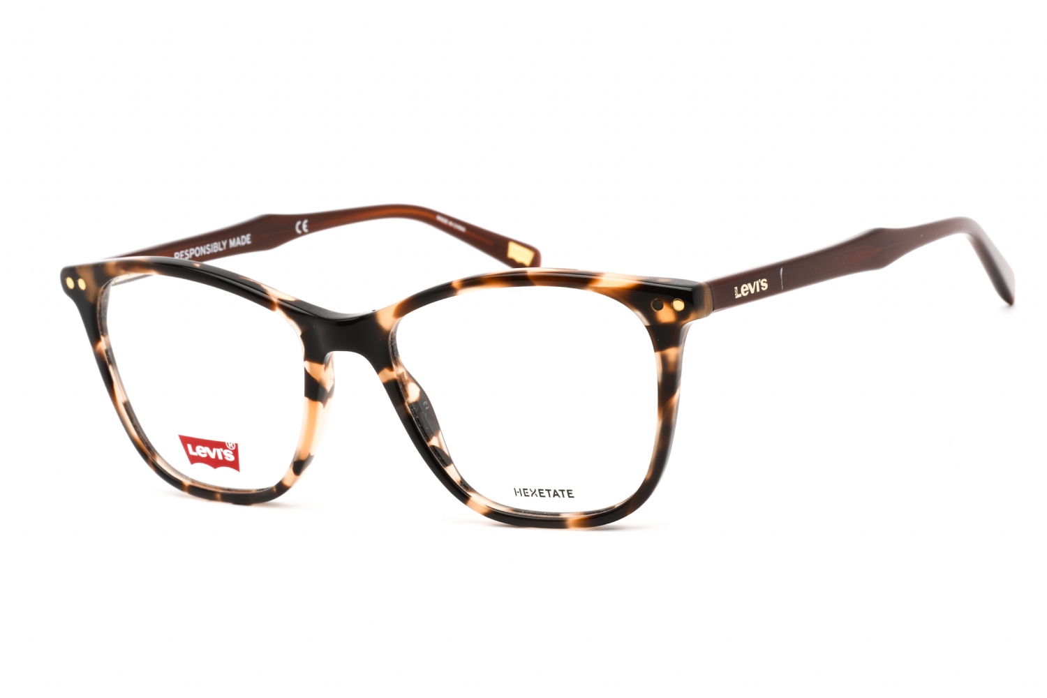  clear demo lens/havana peach