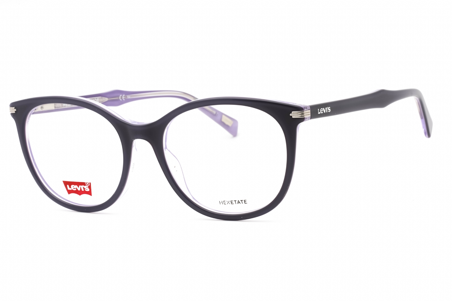  clear demo lens/blue violet