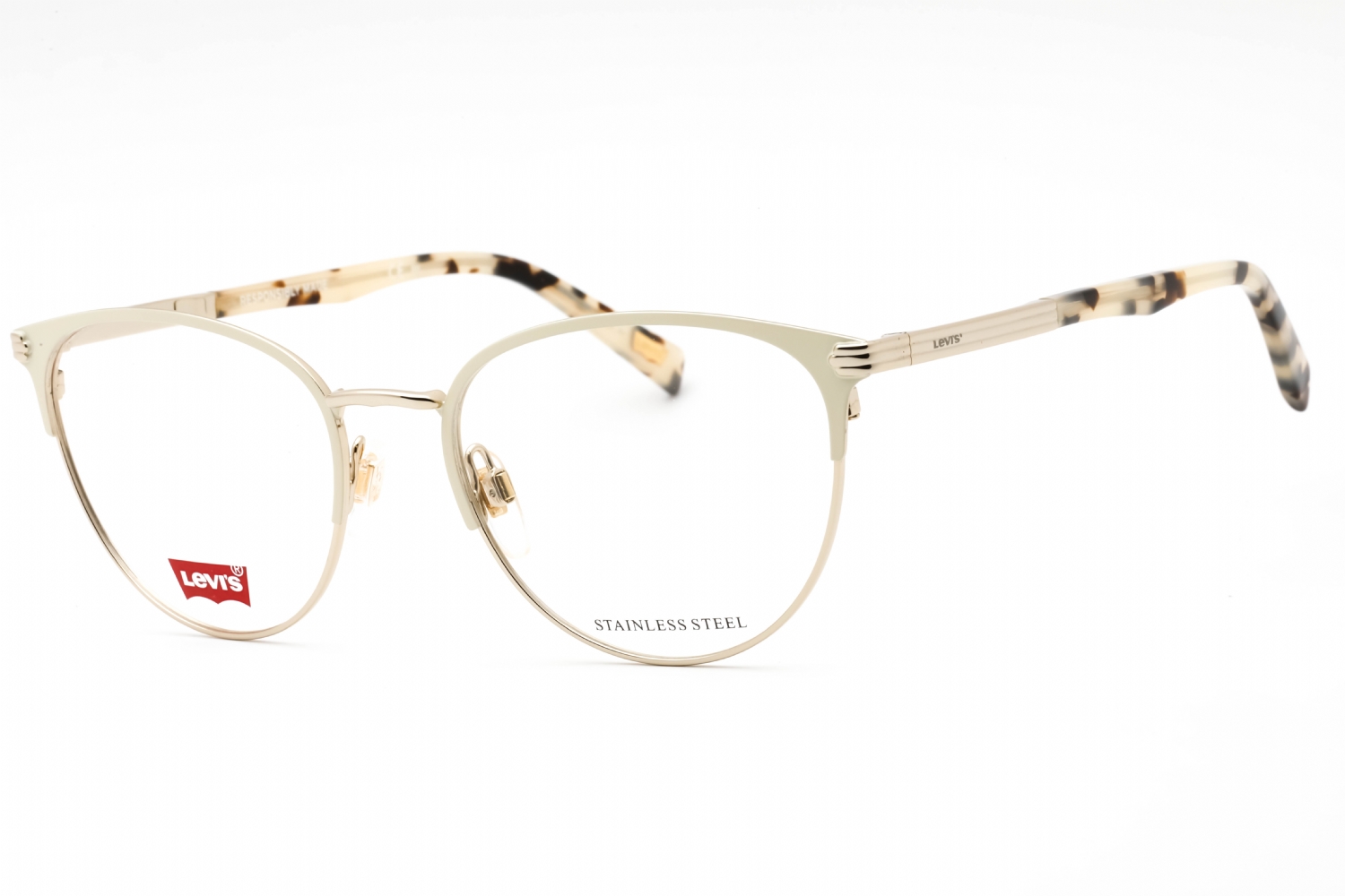  clear demo lens/ivory gold