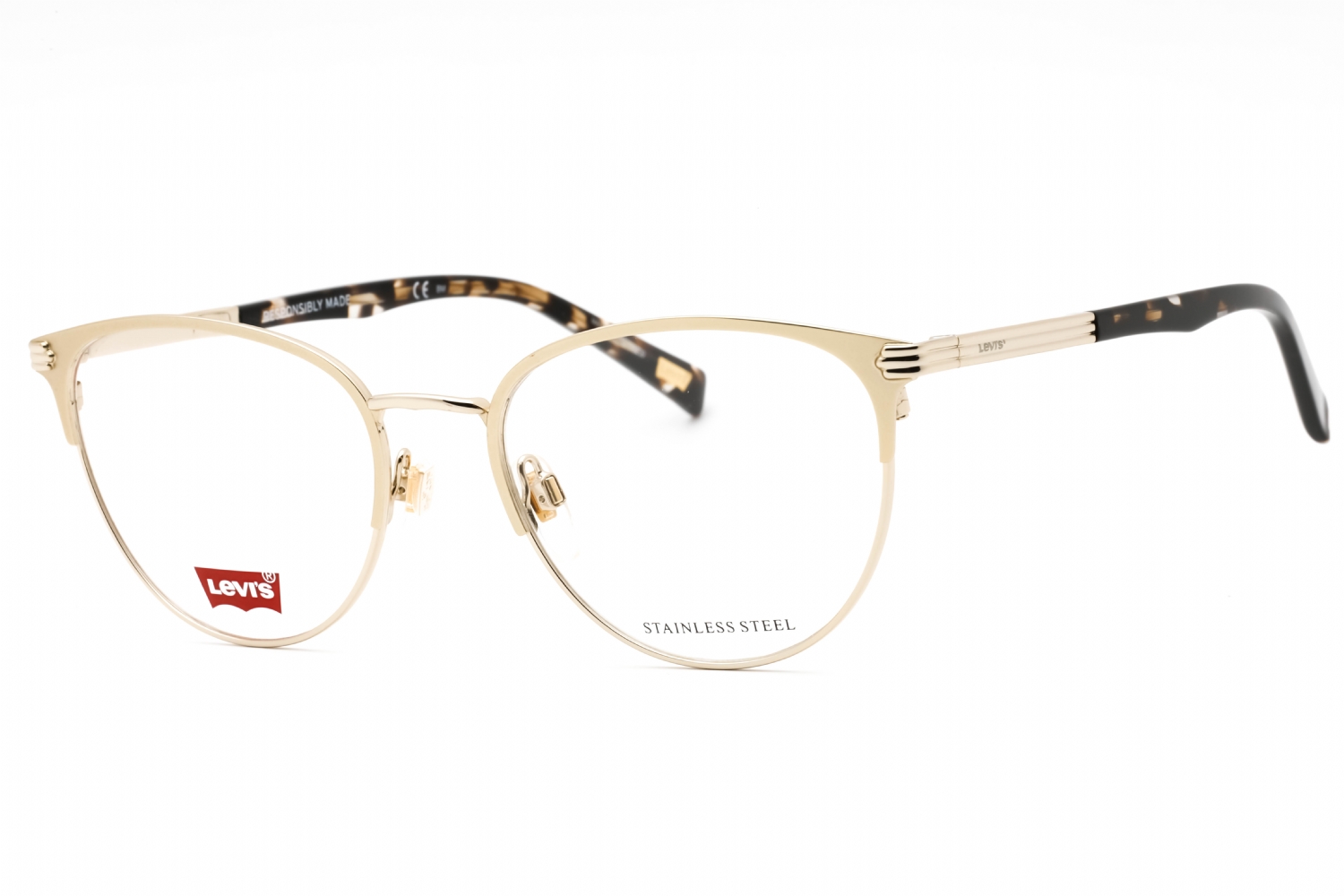  clear demo lens/gold