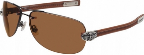  dark brown/ light brown leather