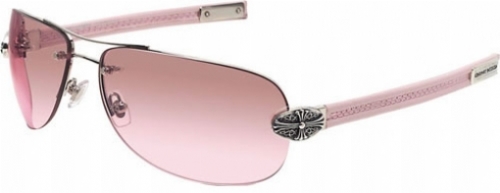  shiny silver/ pink leather
