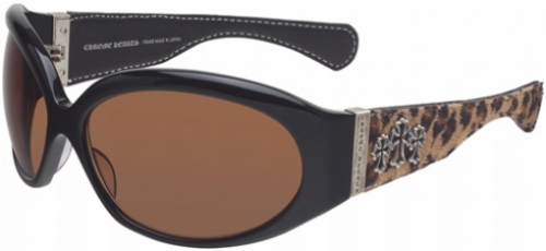  black/cheetah leather