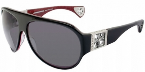  black/ oxblood/ crosses