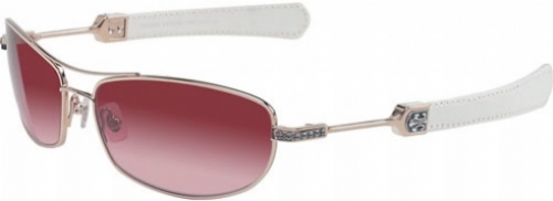  rose gradient/white gold white leather
