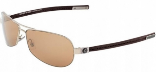  gold/ brown leather