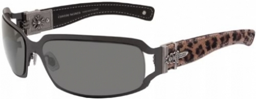 shiny black/cheetah leather