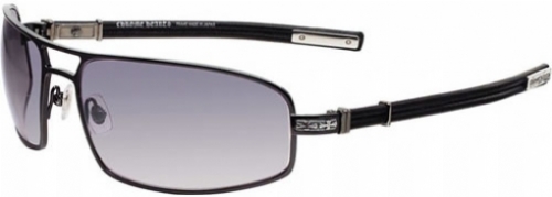  shiny black/ black leather