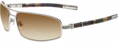  shiny silver/ camouflage leather