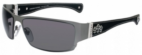  matte silver/black leather