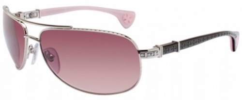  shiny silver/ burgundy/ pink