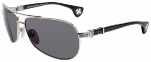  shiny silver/black