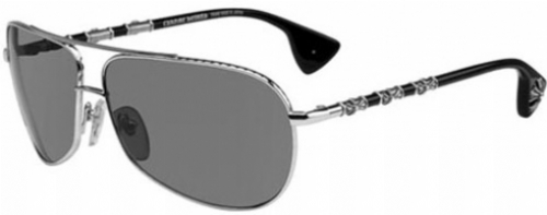  shiny silver/black
