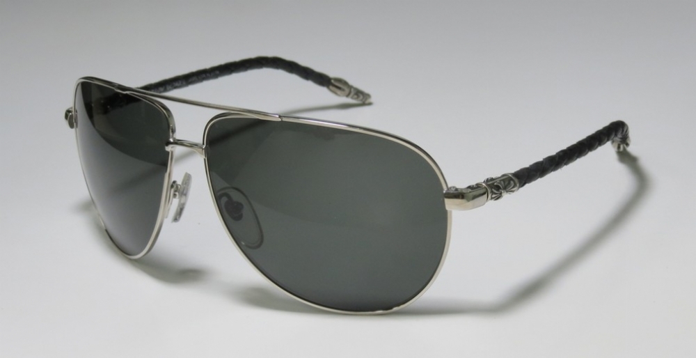  shiny silver/black