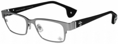  antique silver/black leather