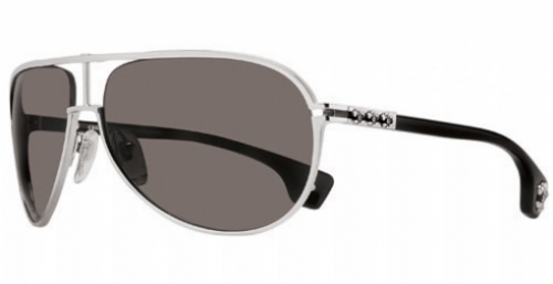  shiny silver/black