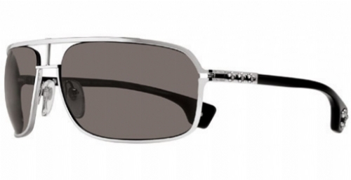  shiny silver/black