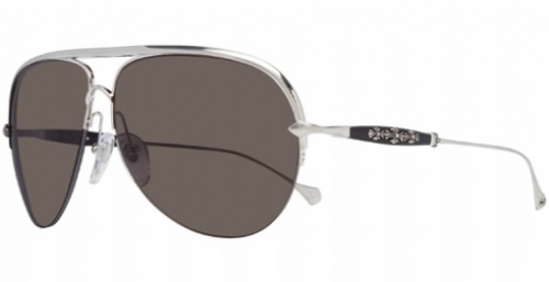  brushed silver/black