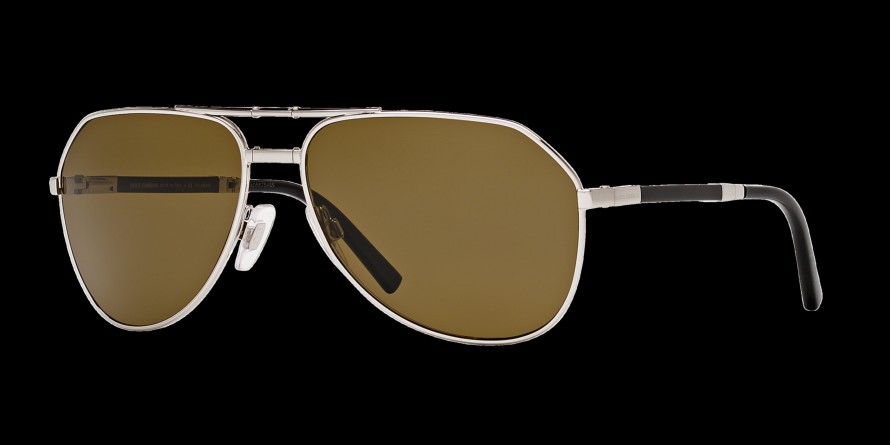  crystal brown polarized/silver plated gold